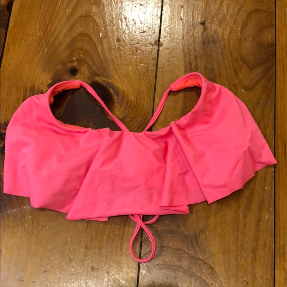 Pink bikini top